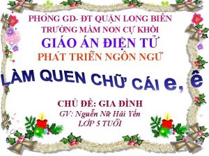 PHO NG GD T QUN LONG BIN TRNG