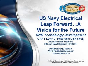 US Navy Electrical Leap ForwardA Vision for the