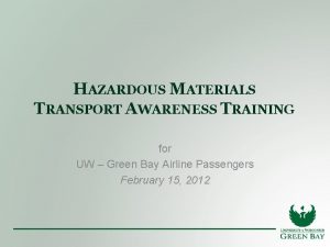 Hazardous materials table