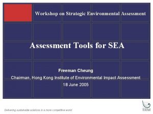 Sea-3 assessment tool