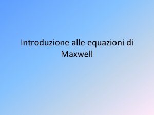 Introduzione alle equazioni di maxwell