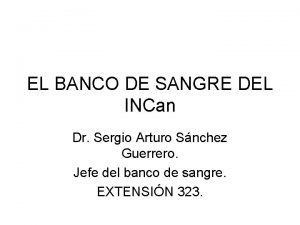 Banco de sangre incan