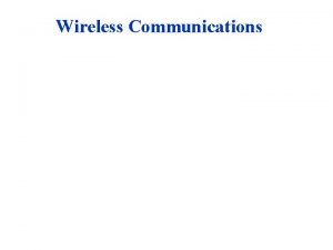 Andrea goldsmith wireless communications