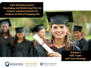 Early Warning Systems Developing and Monitoring Effective Systems