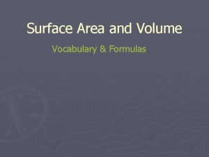 Surface area definition
