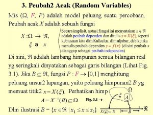 3 Peubah 2 Acak Random Variables Mis F