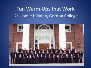 Jamie hillman gordon college
