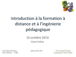 Introduction la formation distance et lingnierie pdagogique 10