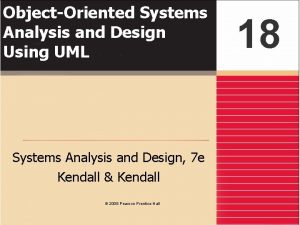 Object-oriented systems analysis and design using uml Object-oriented systems analysis and design using uml