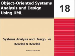 Object-oriented systems analysis and design using uml