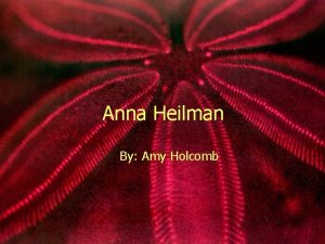 Anna heilman Anna heilman