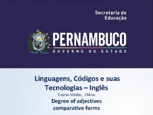 Linguagens Cdigos e suas Tecnologias Ingls Ensino Mdio