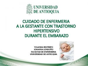 Diagnosticos de enfermeria para preeclampsia