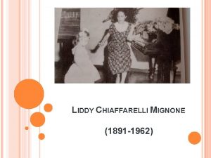 LIDDY CHIAFFARELLI MIGNONE 1891 1962 QSOBRE A PROFESSORA