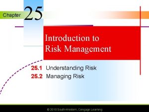 Pure risk example