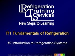 Fundamentals of refrigeration