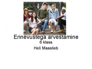 Erinevustega arvestamine 6 klass Heli Maaslieb Teemakohased snad