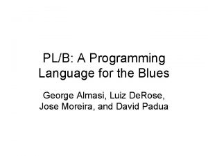 George programming language