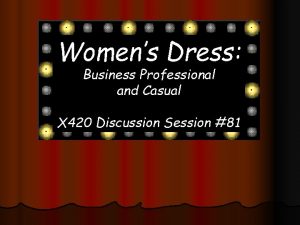 Business professional dress women