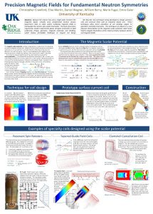 Precision Magnetic Fields for Fundamental Neutron Symmetries Christopher