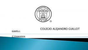 Colegio alejandro guillot