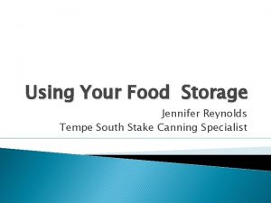 Lds church food storage center