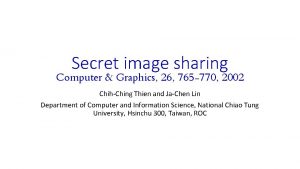 Sharing in computer graphics