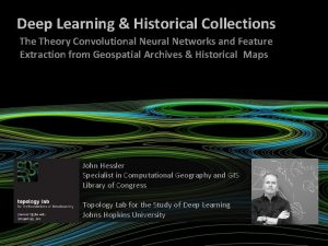 Deep Learning Historical Collections Theory Convolutional Neural Networks