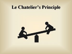 Le chatelier principle