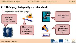 Elektronick uebnice II stupe Chemie Zkladn kola Dn