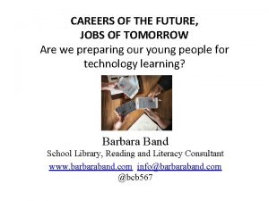 Jobs of tomorrow