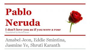 I love you pablo neruda