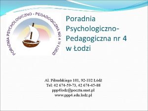 Poradnia psychologiczno pedagogiczna łódź piłsudskiego