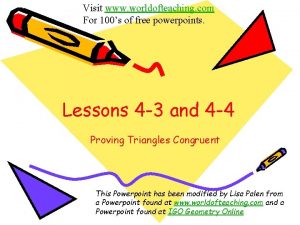 Visit www worldofteaching com For 100s of free