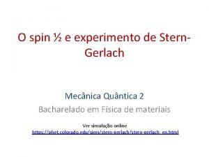 Experimento stern-gerlach