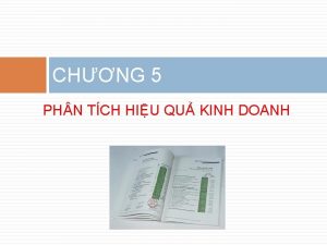 CHNG 5 PH N TCH HIU QU KINH