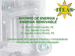 ITEAS Energy AHORRO DE ENERGIA y ENERGIA RENOVABLE