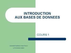 Banque de données