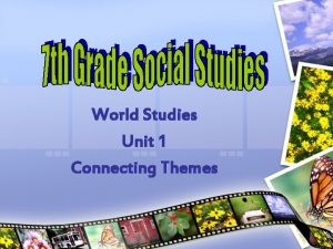 World studies themes