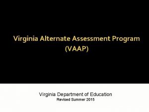 Vaap practice items