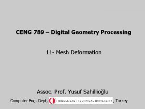 Digital geometry processing