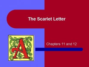 The scarlet letter chapters