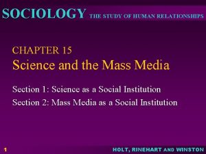 Sociology the study of human relationships textbook