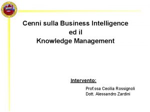 Business intelligence knowledge management