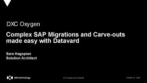 Sap carve-out data migration