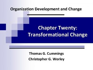Integrated strategic change