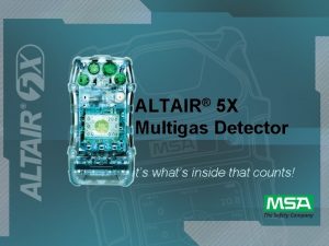 ALTAIR 5 X Multigas Detector Its whats inside