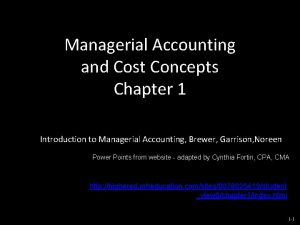 Accounting principles and concepts