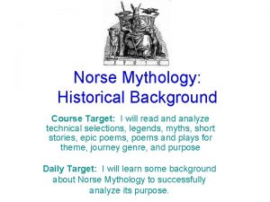 Norse mythology course