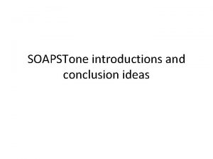 Soapstone example Soapstone example